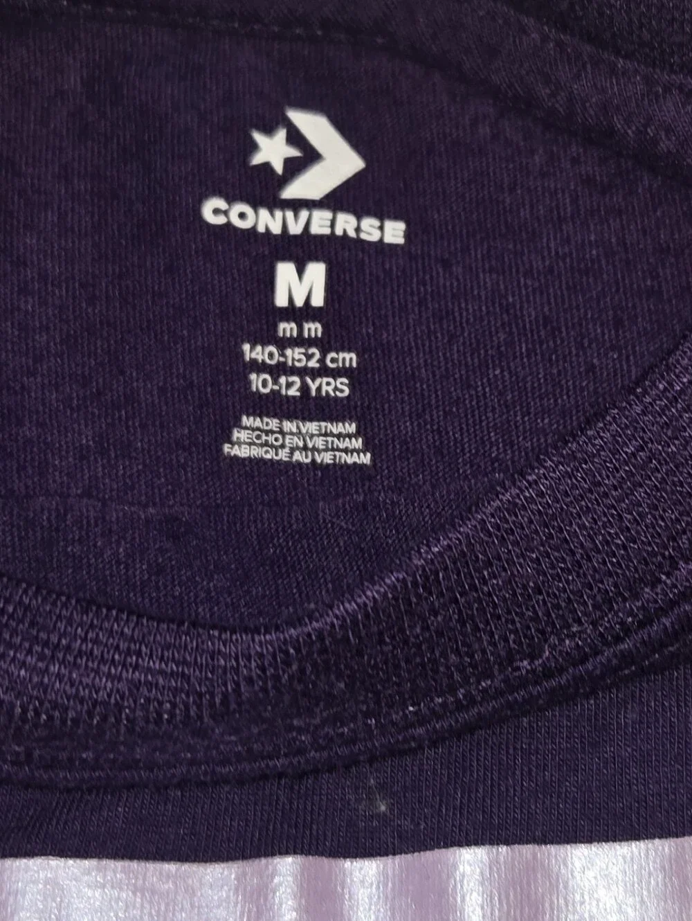 Converse All Star Women's Crop Top in Purple